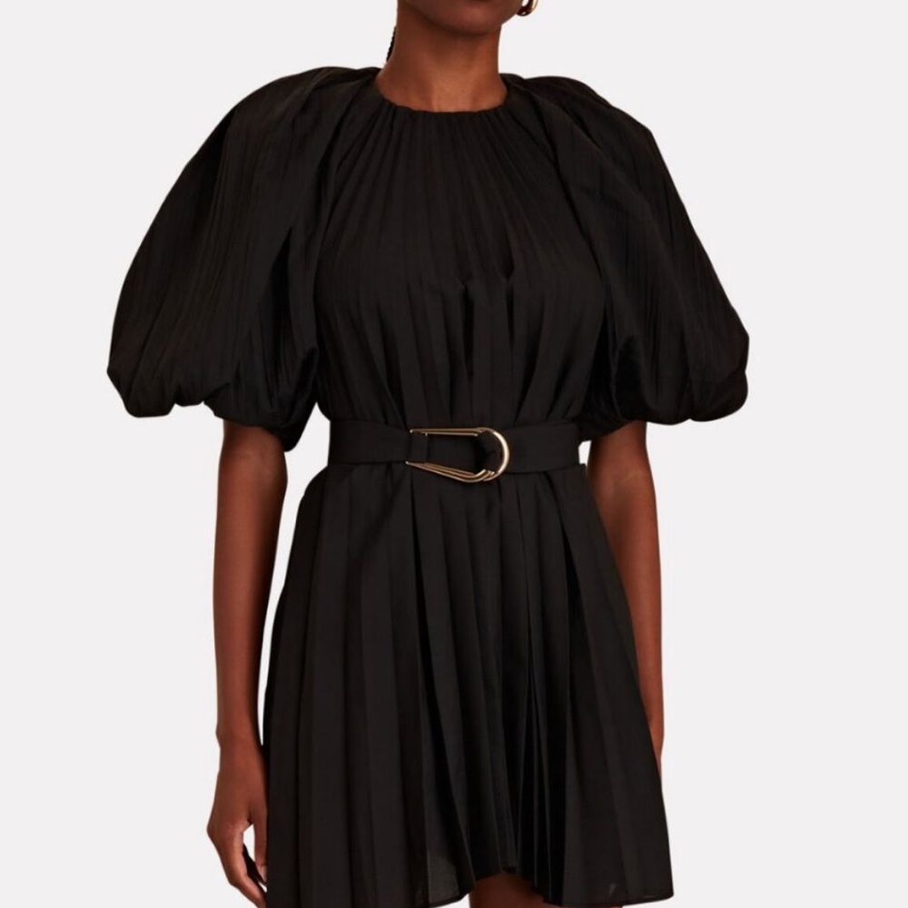 Hudson Puff Sleeve Belted Mini Dress